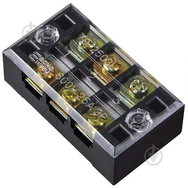 Колодка клеммная АСКОУКРЕМ TB2503 черный A0130050007 - фото 1