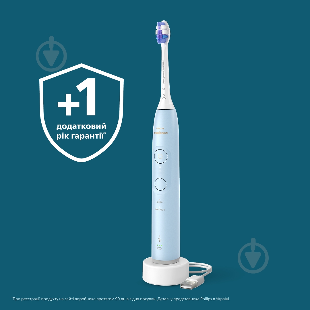 Електрична зубна щітка Philips Series 6100 HX7406/01 - фото 15