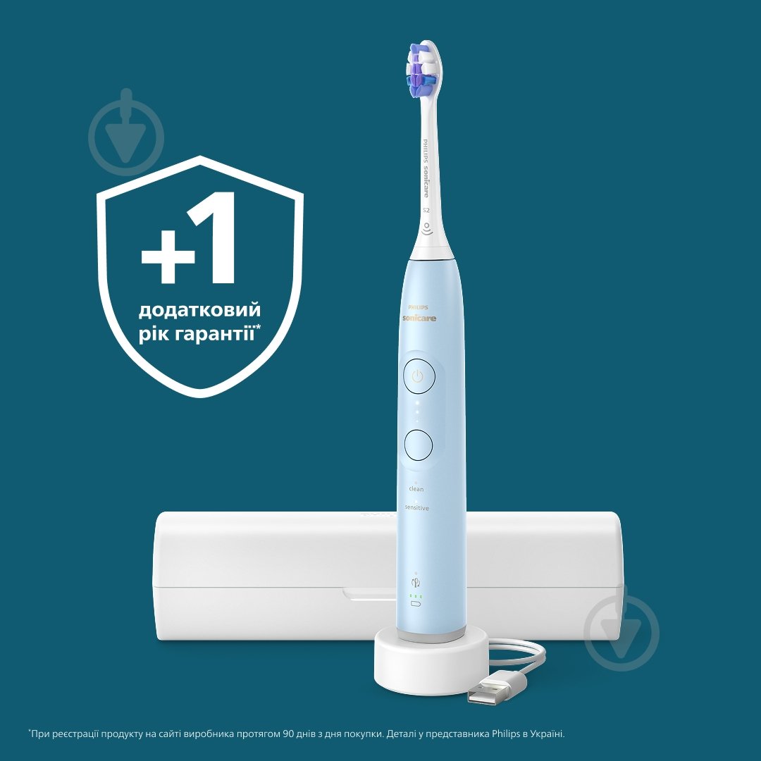 Електрична зубна щітка Philips Series 6100 HX7406/02 - фото 16