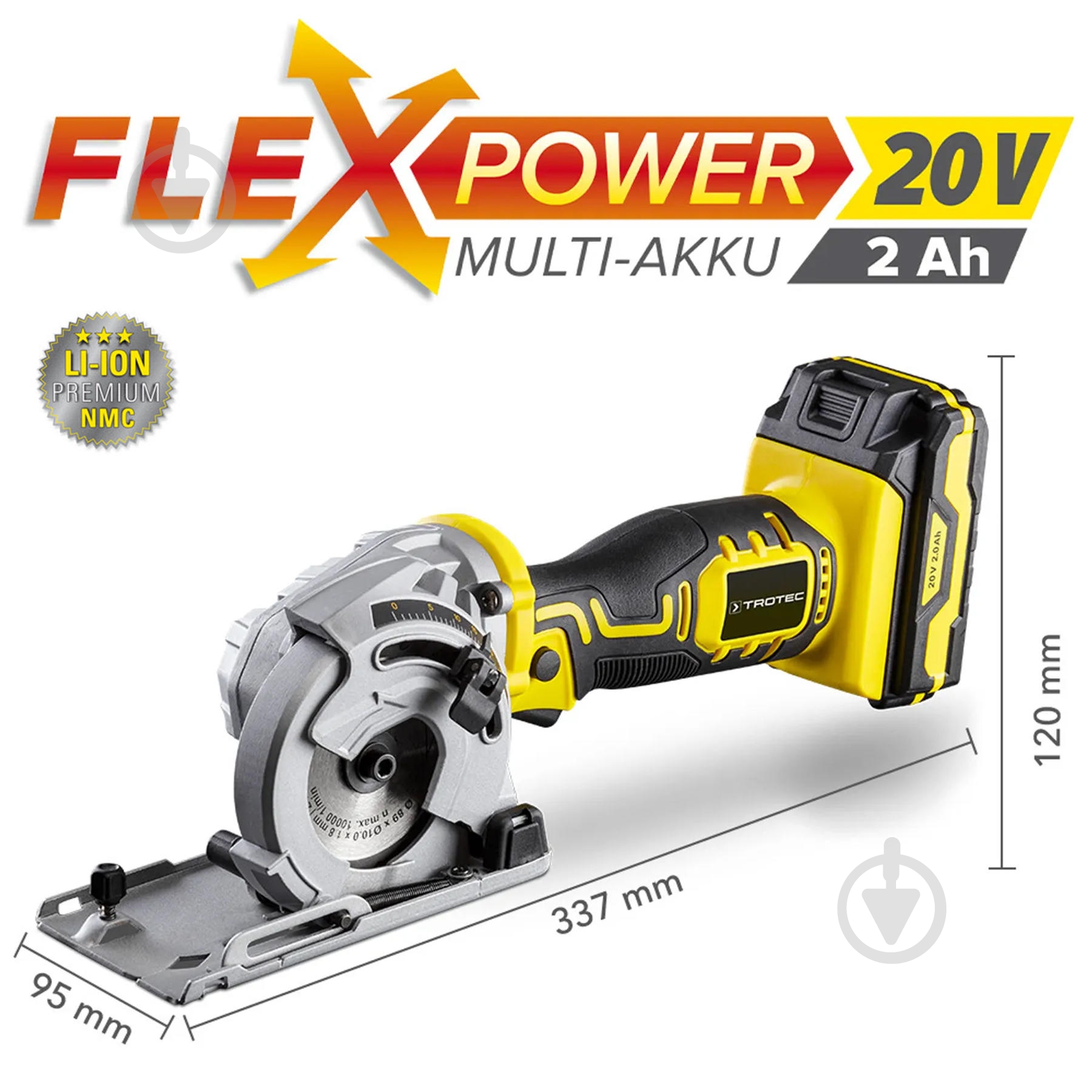 Пилка циркулярна Trotec PCSS 05-20V 4430000105 - фото 24