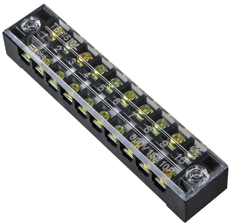 Колодка клемна АСКОУКРЕМ TB1510 чорний A0130050005 - фото 2