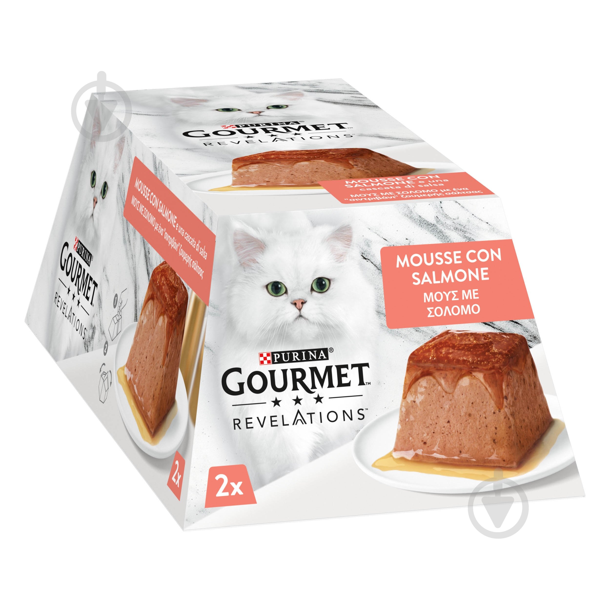 Корм вологий для котів Gourmet by Purina Revelations з лососем 2 x 57 г - фото 2