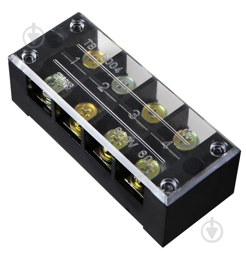 Колодка клемна АСКОУКРЕМ TB6004 чорний A0130050023 - фото 2