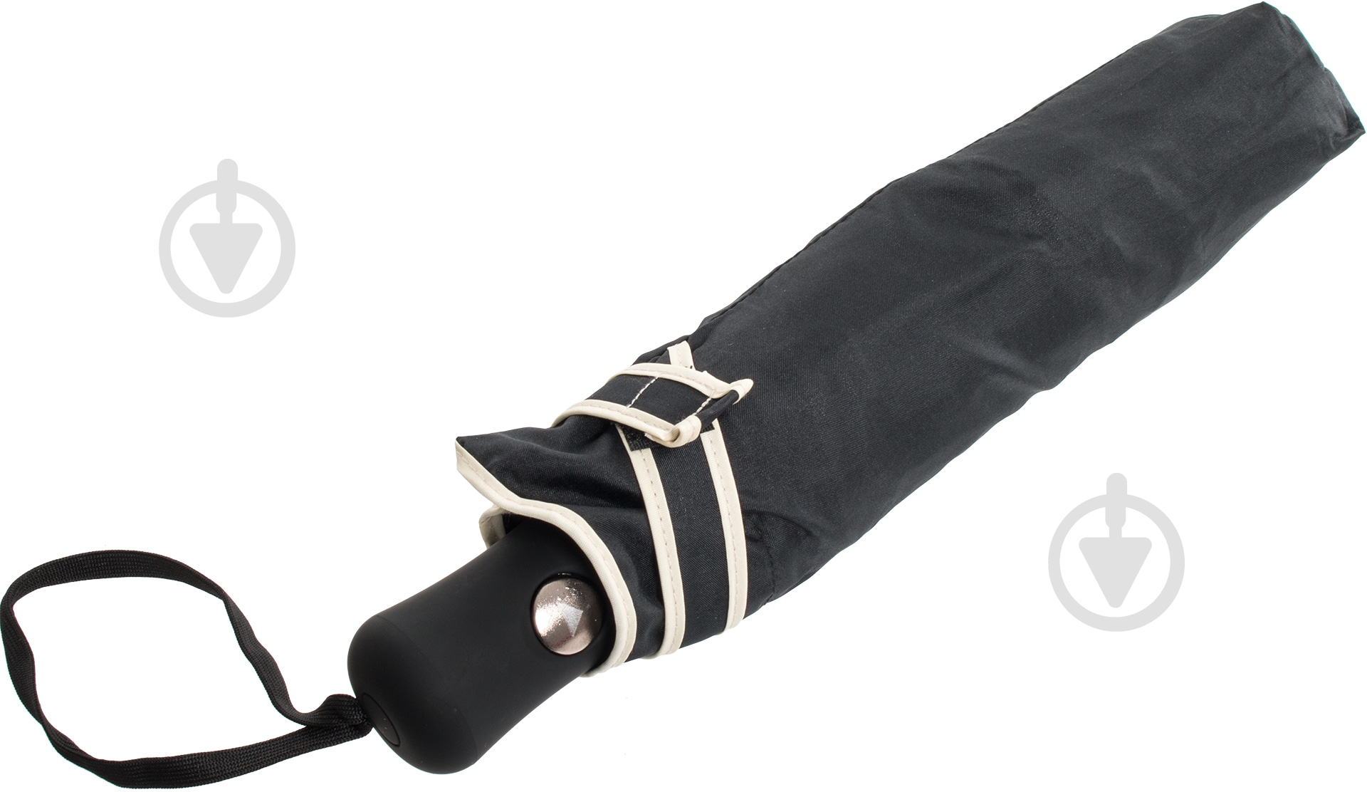 Зонт Susino 56 см черный с белым кантом черный - фото 4 Зонт Susino 56 см черный с белым кантом черный - фото 4