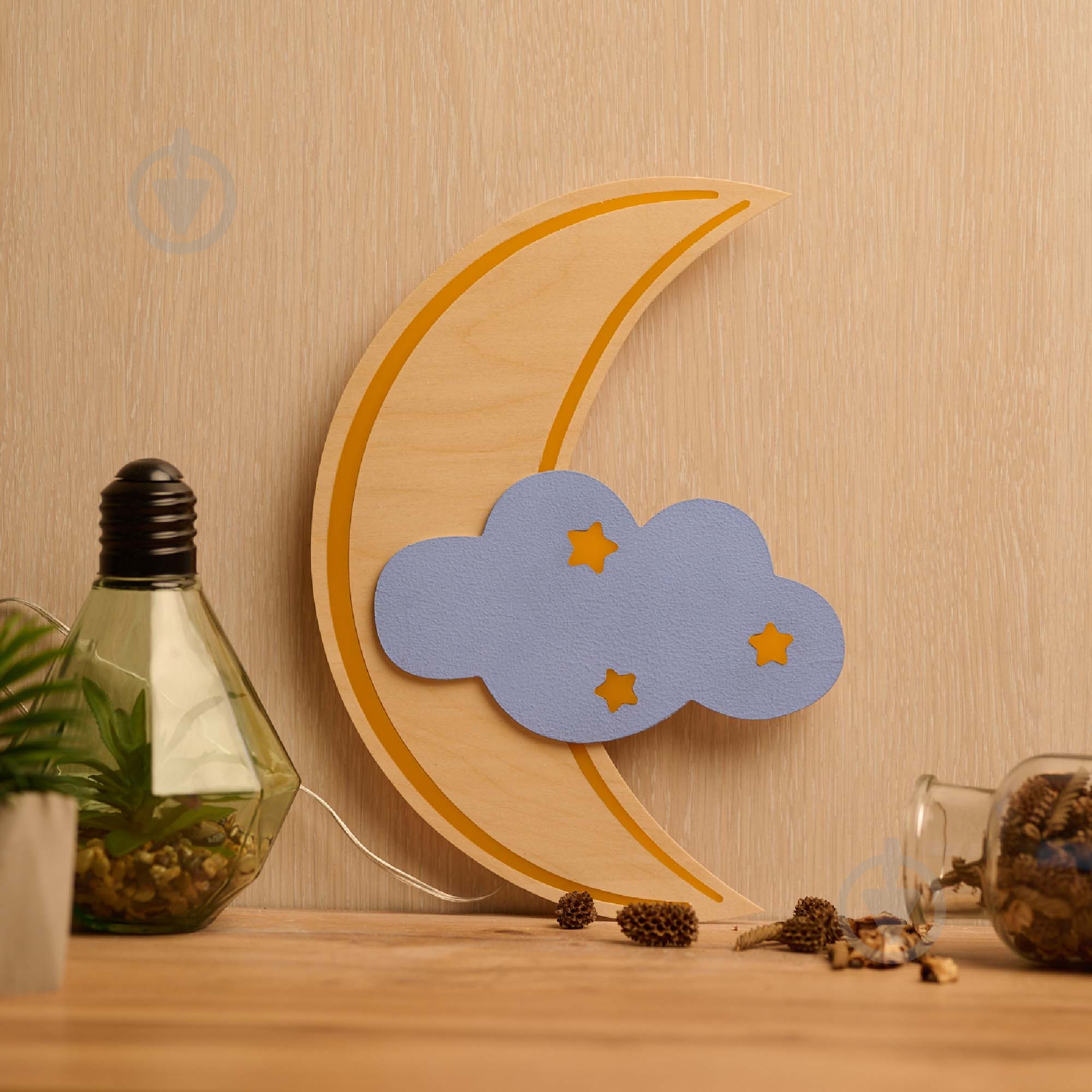 Светильник настенный The 11's Мунчик LED 2800-3200К с блоком питания 8,3 Вт голубой - фото 4