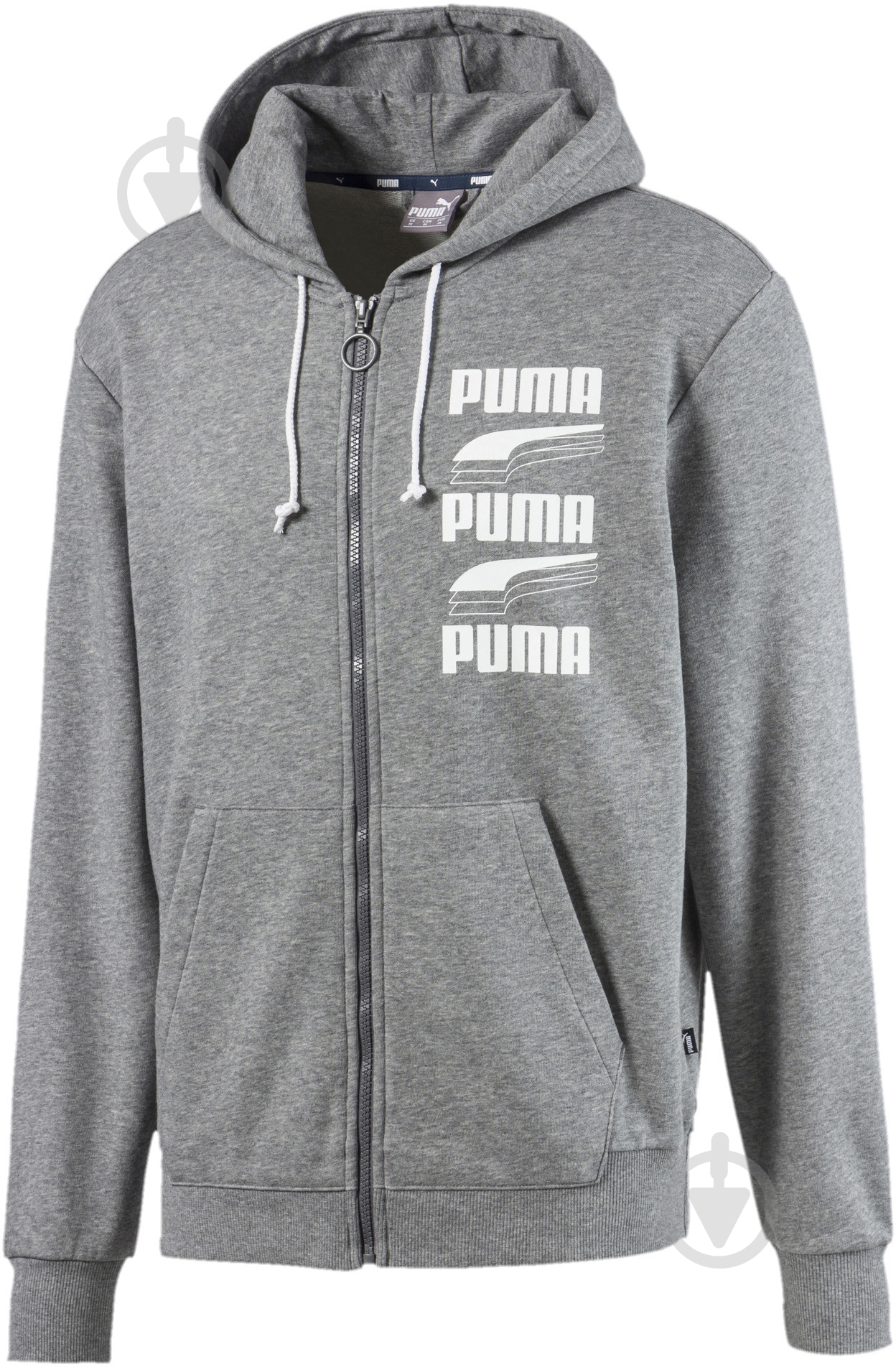 Джемпер Puma REBEL Bold FZ Hoody TR 58136703 р. S сірий - фото 1