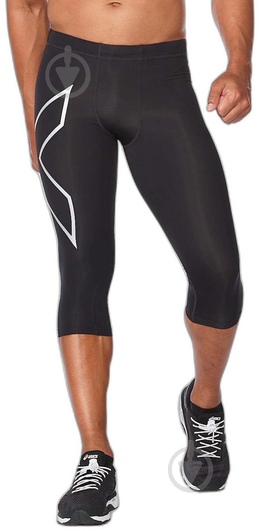 Лосины 2XU Core Compression 3/4 Tights MA3850b_BLK/SIL р.M черный - фото 1