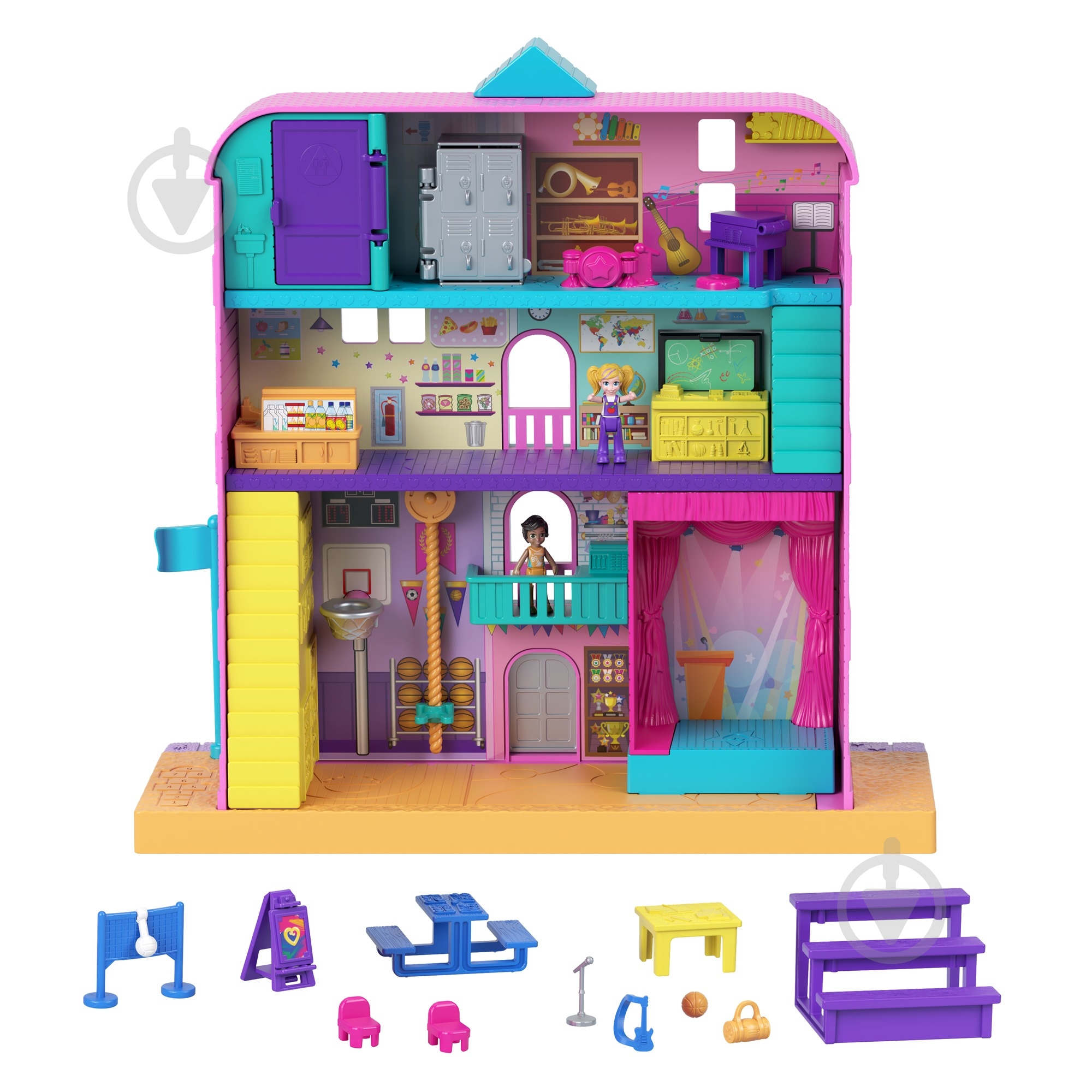 Игровой набор Polly Pocket Школа Полливиль GVY51 - фото 2