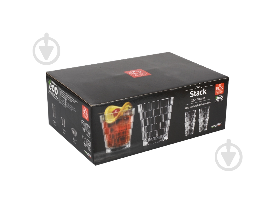 Набір склянок низьких RCR Stack 310 мл 6 шт. - фото 12 Набір склянок низьких RCR Stack 310 мл 6 шт. - фото 12