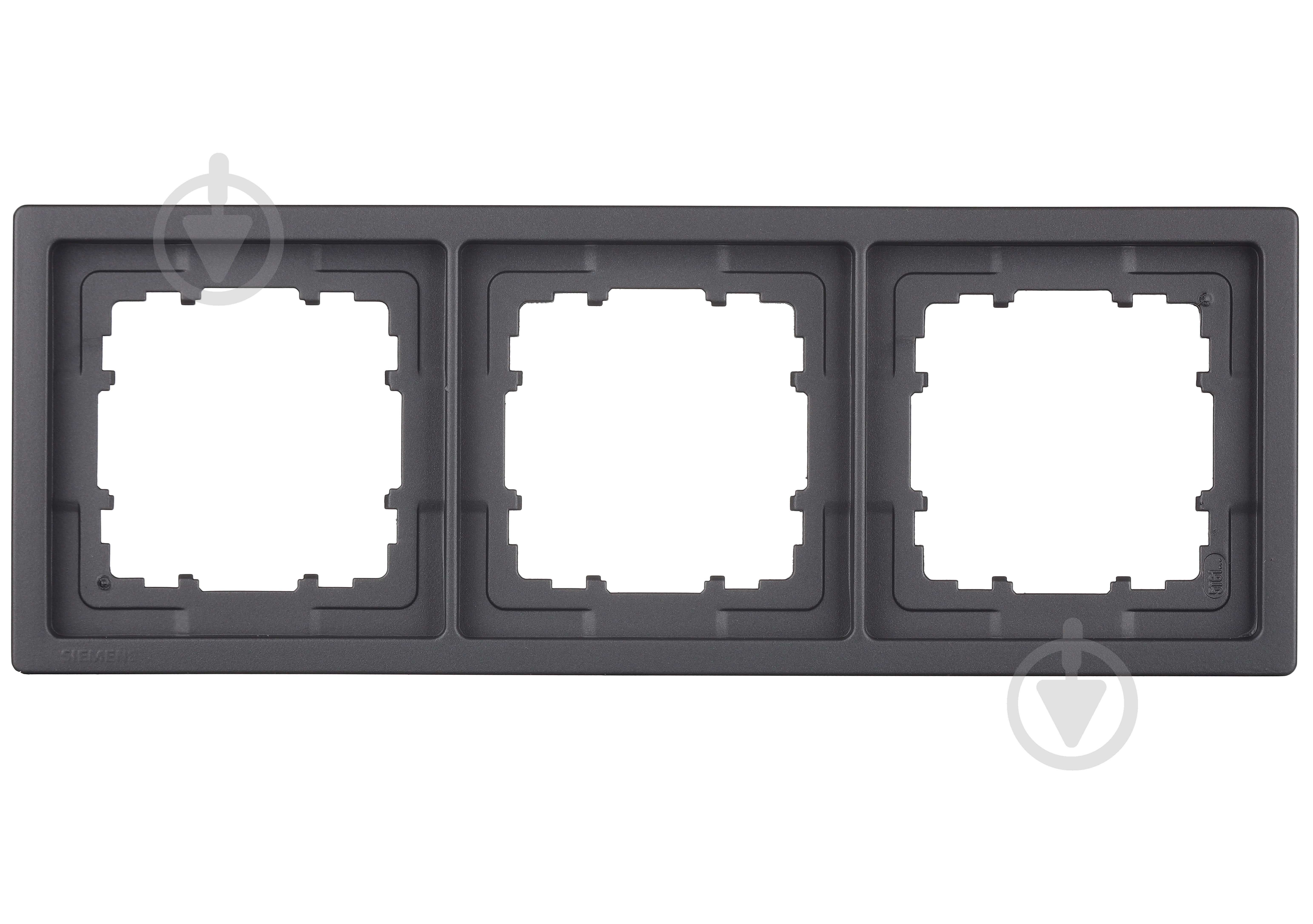 Рамка трехместная Siemens Style антрацит коссо 5TG13230AC - фото 1 Рамка трехместная Siemens Style антрацит коссо 5TG13230AC - фото 1