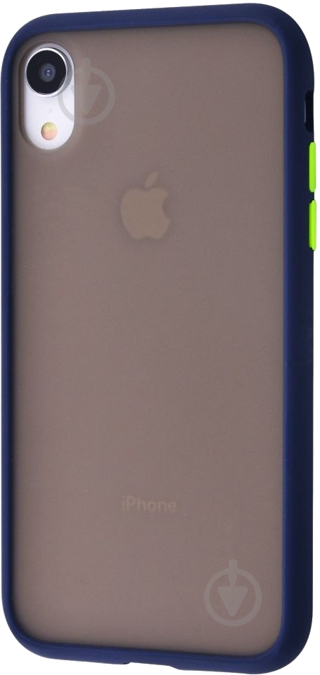 Чехол-накладка Shadow Matte Case (PC+TPU) dark blue для Apple iPhone XR - фото 1 Чехол-накладка Shadow Matte Case (PC+TPU) dark blue для Apple iPhone XR - фото 1