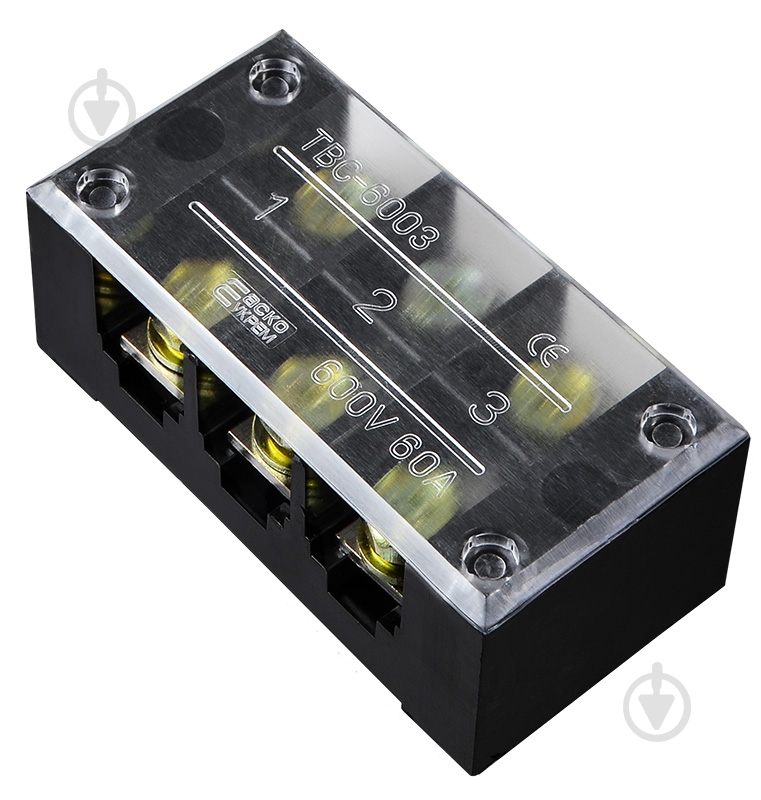Колодка клемна АСКОУКРЕМ TB6003 чорний A0130050022 - фото 2