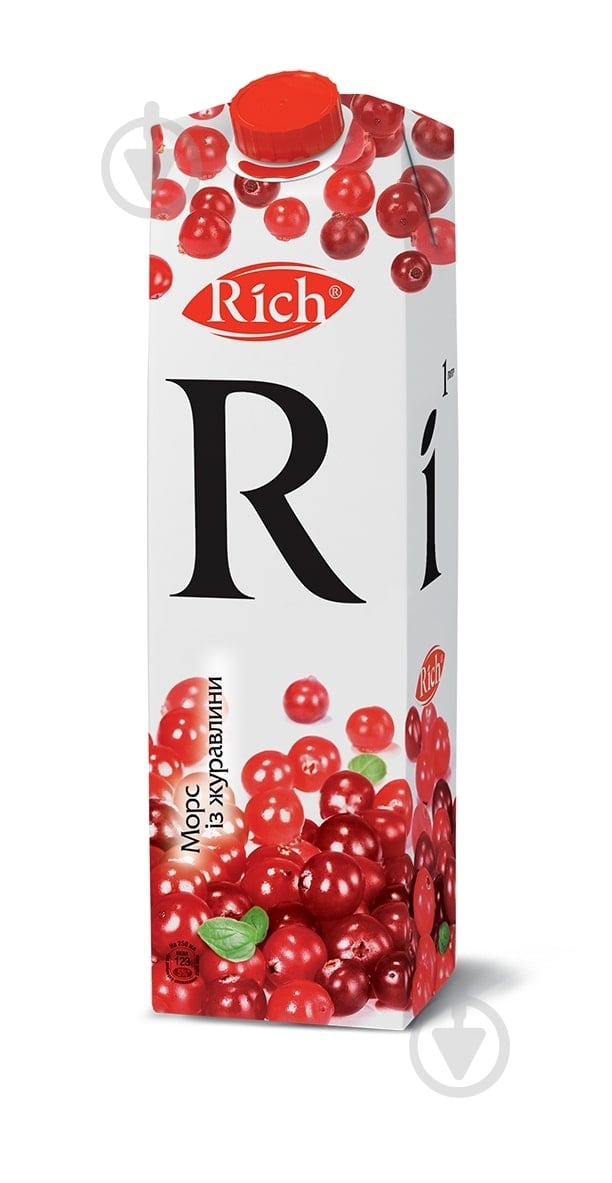 ᐉ Морс Rich Журавлиний 1л (4820039352736) • Краща ціна в Києві