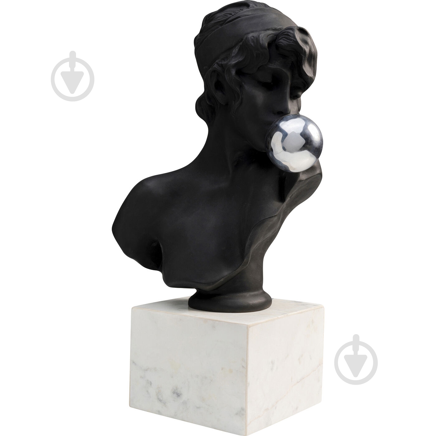 Статуэтка декоративная KARE Design бюст Kissing Girl 58х24х28 см белый с черным - фото 2 Статуэтка декоративная KARE Design бюст Kissing Girl 58х24х28 см белый с черным - фото 2