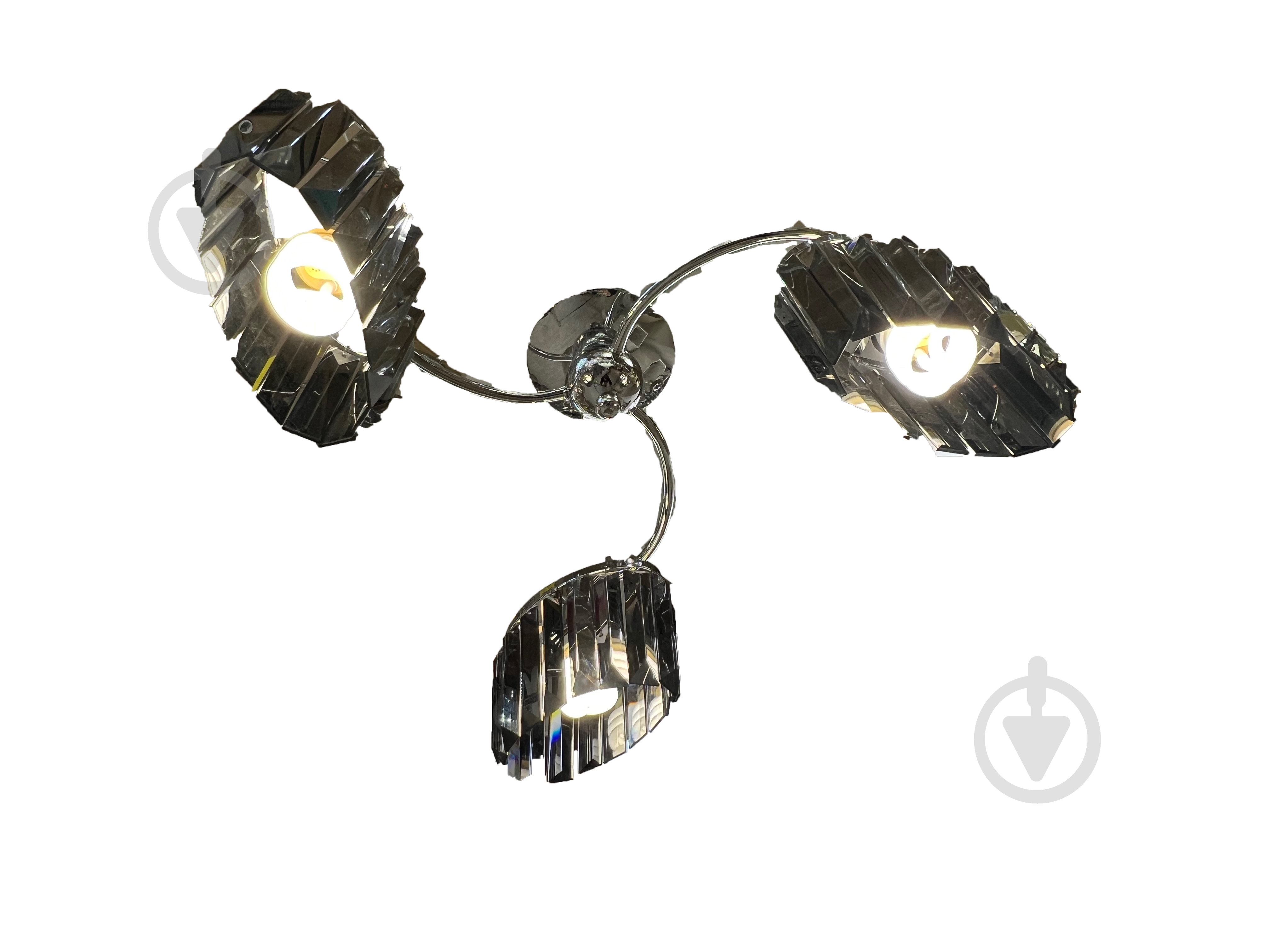Люстра потолочная EVT Lighting 3xE27 кристальный Люстра Fi-195071/3C SG - фото 1