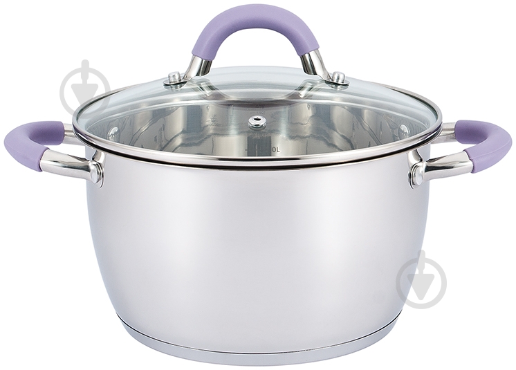 Кастрюля с крышкой Pepper Purple Iris 4,2 л - фото 1