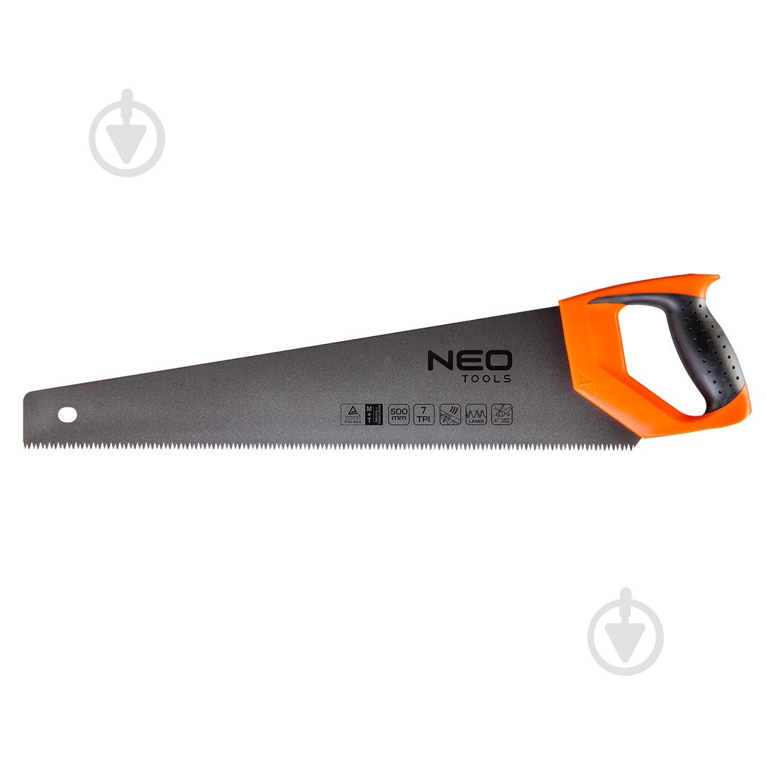 Пила по дереву 500 мм NEO tools 41-021 7TPI, PTFE - фото 1