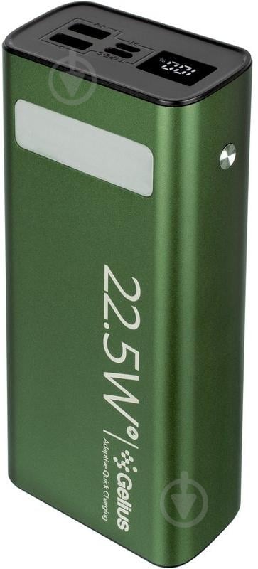 Повербанк Gelius Lightstone 30000 mAh green (GP-PB300) - фото 2