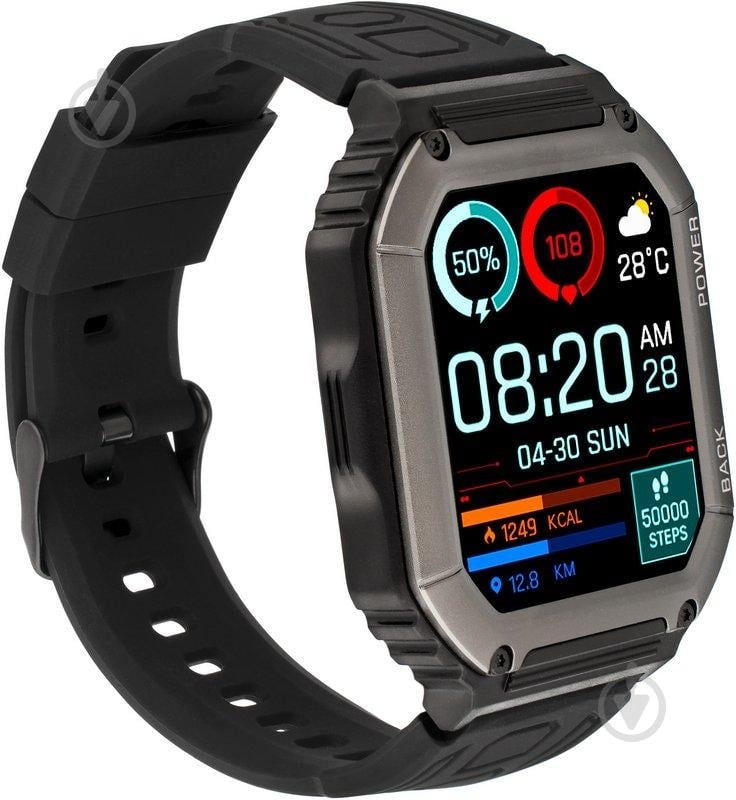 Смарт-часы Gelius Tactical Navy black (GP-SW007) - фото 8