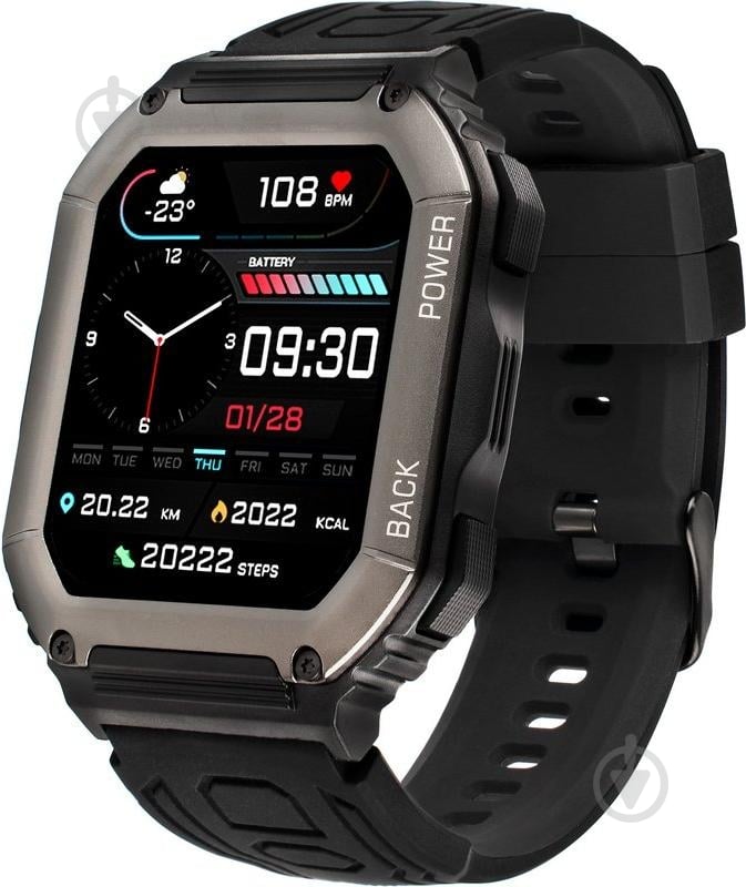 Смарт-часы Gelius Tactical Navy black (GP-SW007) - фото 2