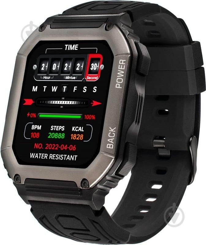 Смарт-часы Gelius Tactical Navy black (GP-SW007) - фото 3