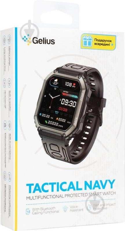 Смарт-часы Gelius Tactical Navy black (GP-SW007) - фото 20