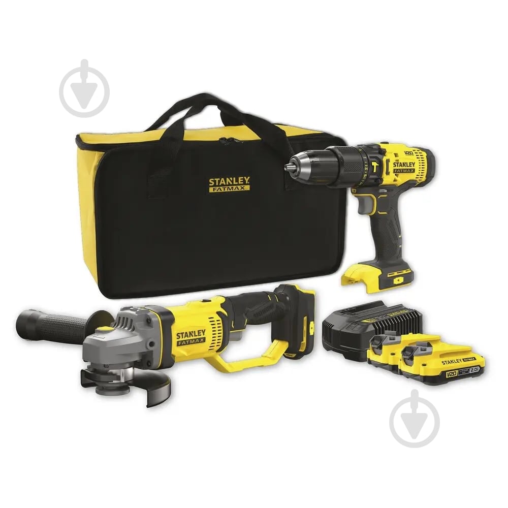 Набор аккумуляторного инструмента Stanley FatMax 2 в 1 SFMCK471D2S - фото 1