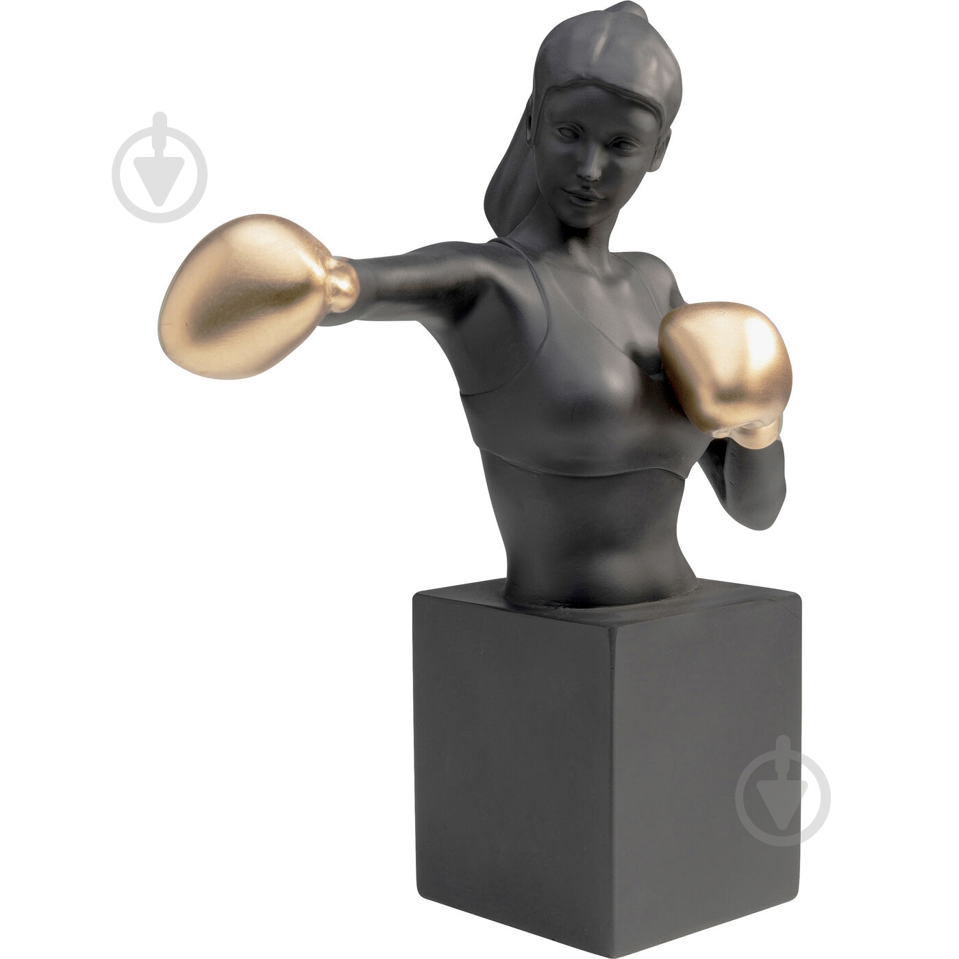 Статуэтка декоративная KARE Design Lady Balboa 40х20х25 см черный с золотом - фото 2 Статуэтка декоративная KARE Design Lady Balboa 40х20х25 см черный с золотом - фото 2