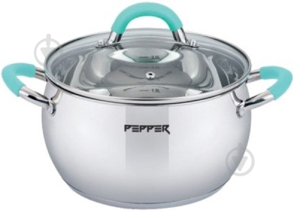Кастрюля с крышкой Pepper Apple Mint 4 л - фото 1