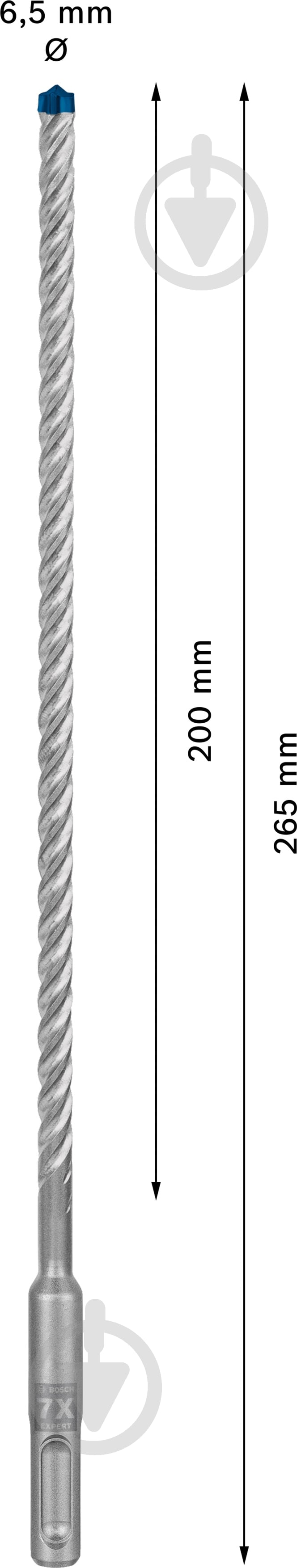 Бур Bosch SDS-plus 6,5x265 мм 1 шт. 2608900080 - фото 2