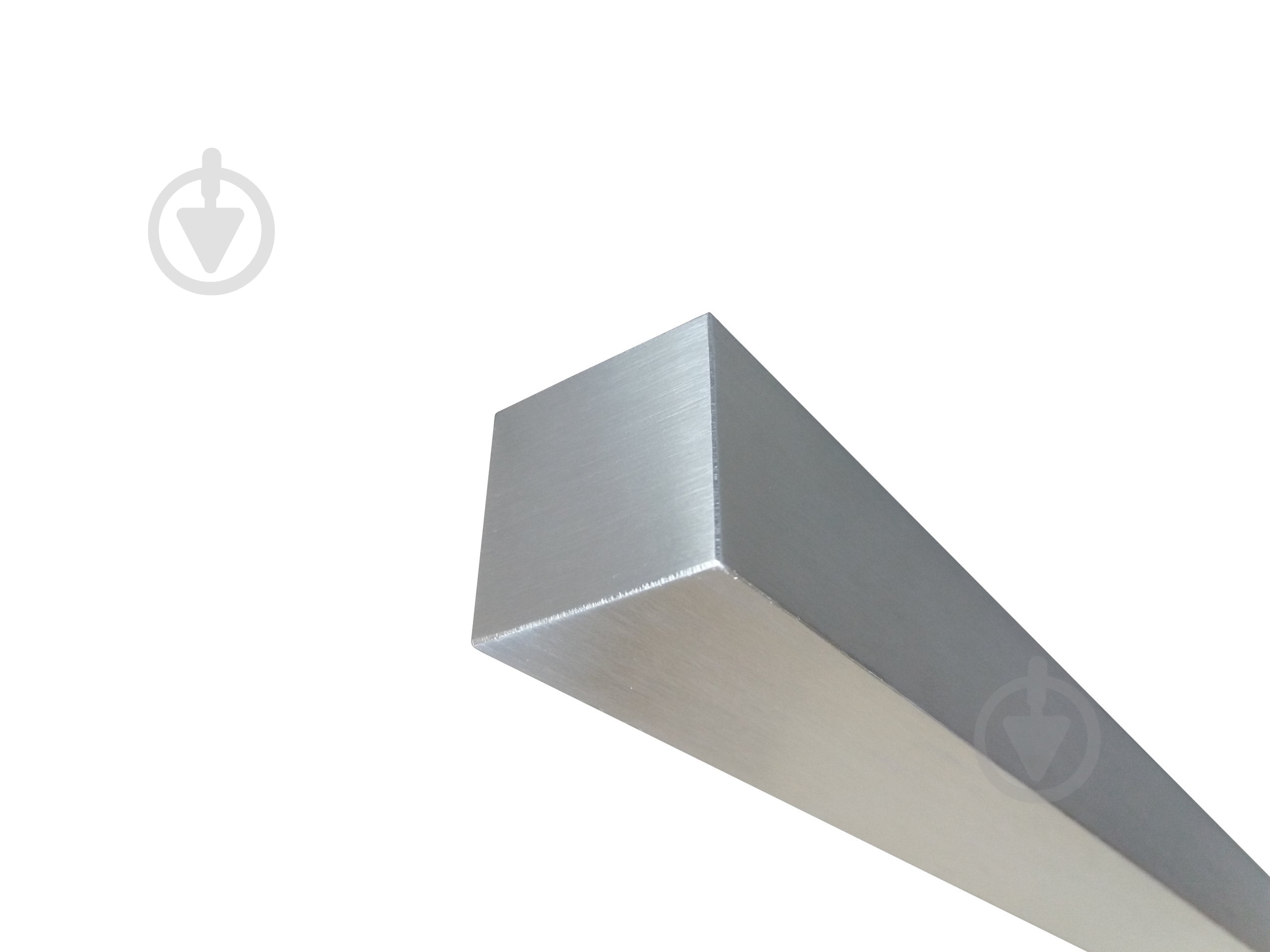 Стрижень алюмінієвий 10x10x10 мм 1000 мм гладкий анодоване срібло - фото 1