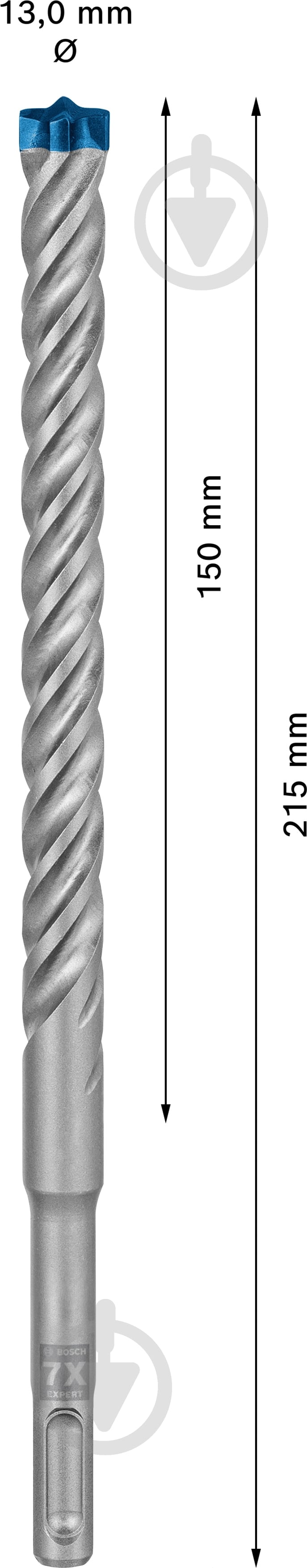 Бур Bosch SDS-plus 13x215 мм 1 шт. 2608900117 - фото 2 Бур Bosch SDS-plus 13x215 мм 1 шт. 2608900117 - фото 2
