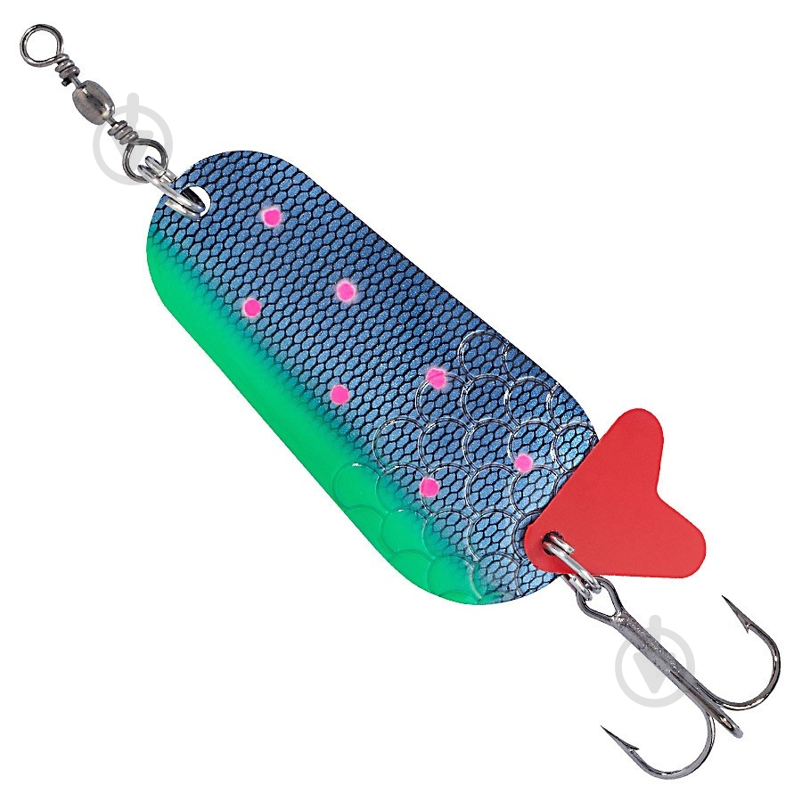 Блешня-коливалка Balzer 6 г COLONEL CLASSSIC CURVY SPOON UV VIOLET green/ - фото 1