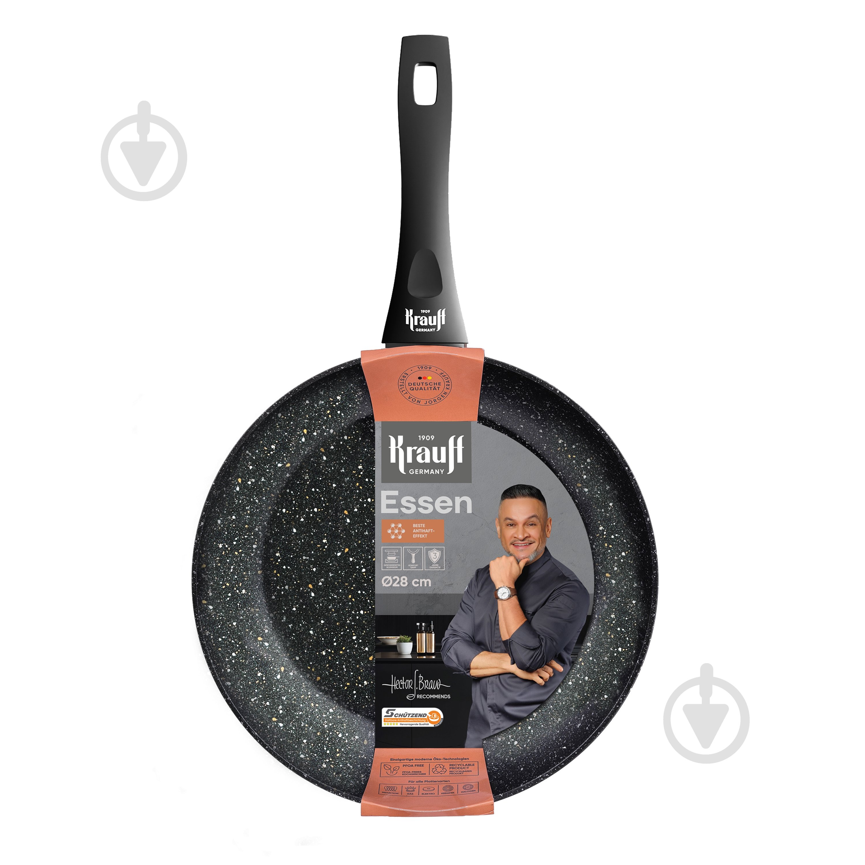 ᐉ Сковорода Krauff Essen 28 см 25-45-240 • Краща ціна в Києві, Україні • Купити в Епіцентр