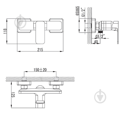 Смеситель для душа Imprese Bilovec 15255 - фото 2