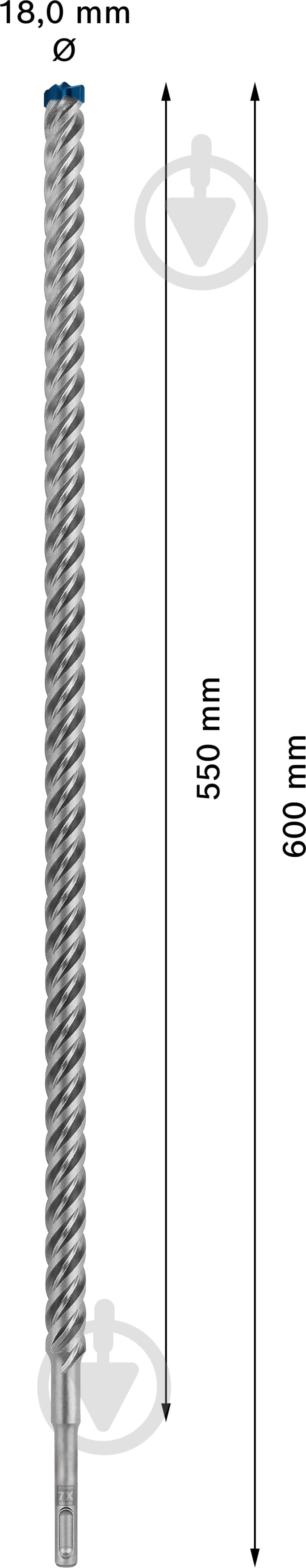 Бур Bosch SDS-plus 18x600 мм 1 шт. 2608900140 - фото 2