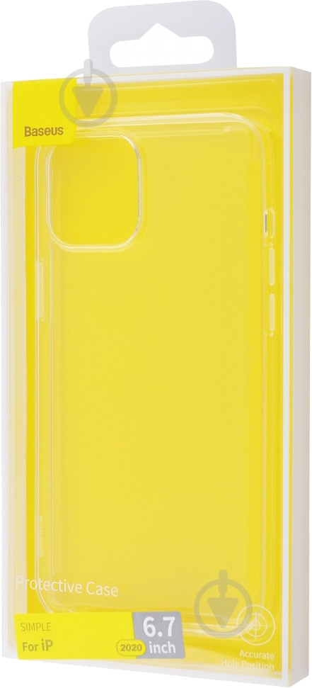 Чехол-накладка BASEUS Simple (TPU) transparent для Apple iPhone 12 - фото 2