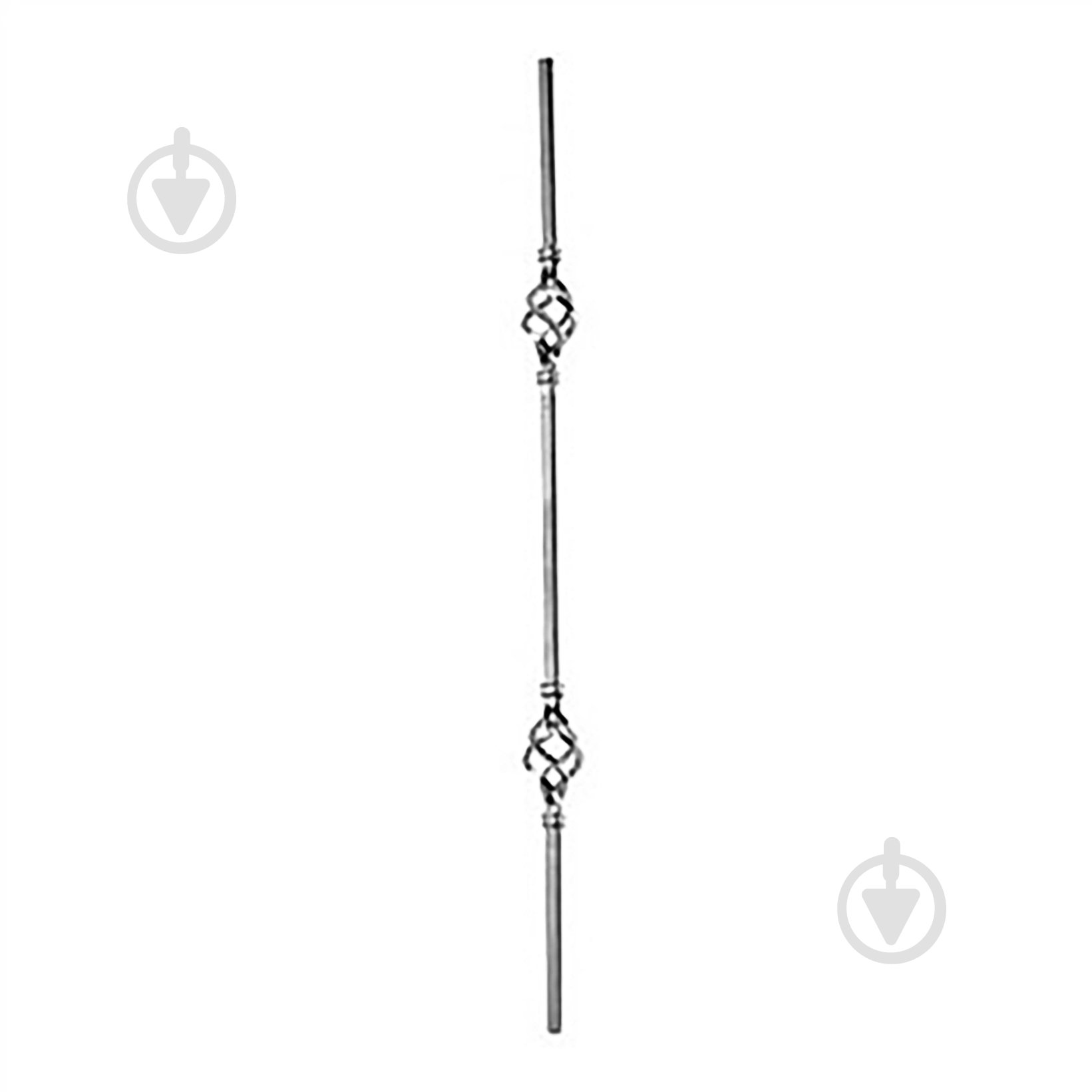 Стойка кованная декоративная Дуо 1000 мм - фото 1 Стойка кованная декоративная Дуо 1000 мм - фото 1