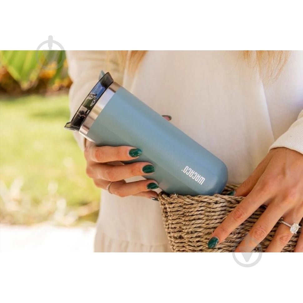 Термокухоль Wacaco Octaroma Grande 435 мл, блакитний - фото 4 Термокухоль Wacaco Octaroma Grande 435 мл, блакитний - фото 4