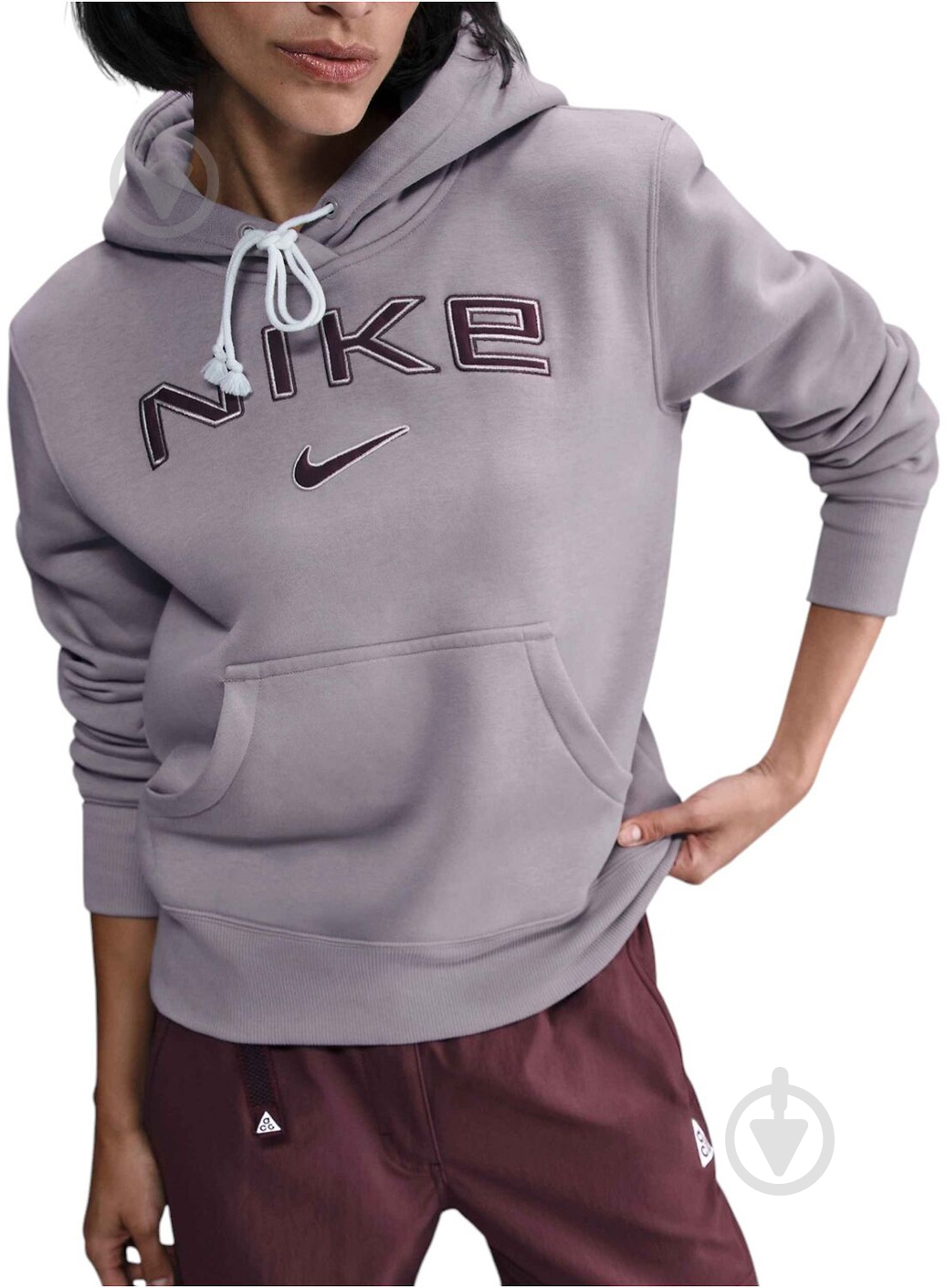 Джемпер Nike W NSW PHNX FLC STD PO LOGO HDY HM9751-226 р.S фиолетовый - фото 4 Джемпер Nike W NSW PHNX FLC STD PO LOGO HDY HM9751-226 р.S фиолетовый - фото 4