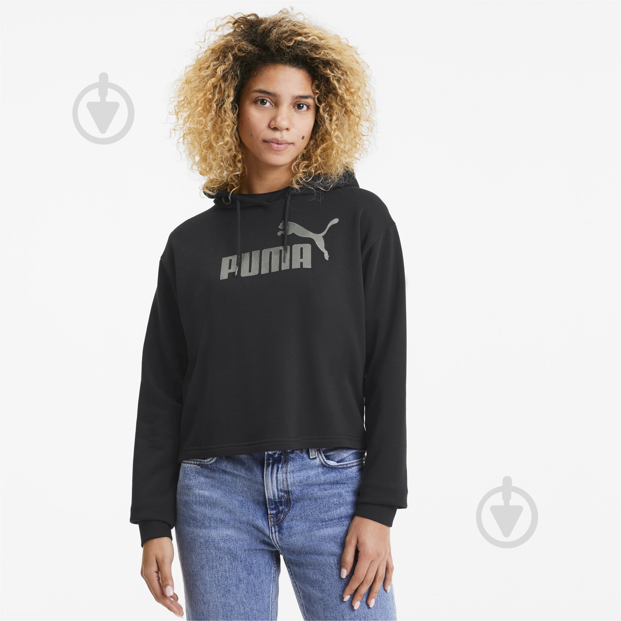 Джемпер Puma ESS+ Metallic Hoody TR 58241101 р. XS черный - фото 1