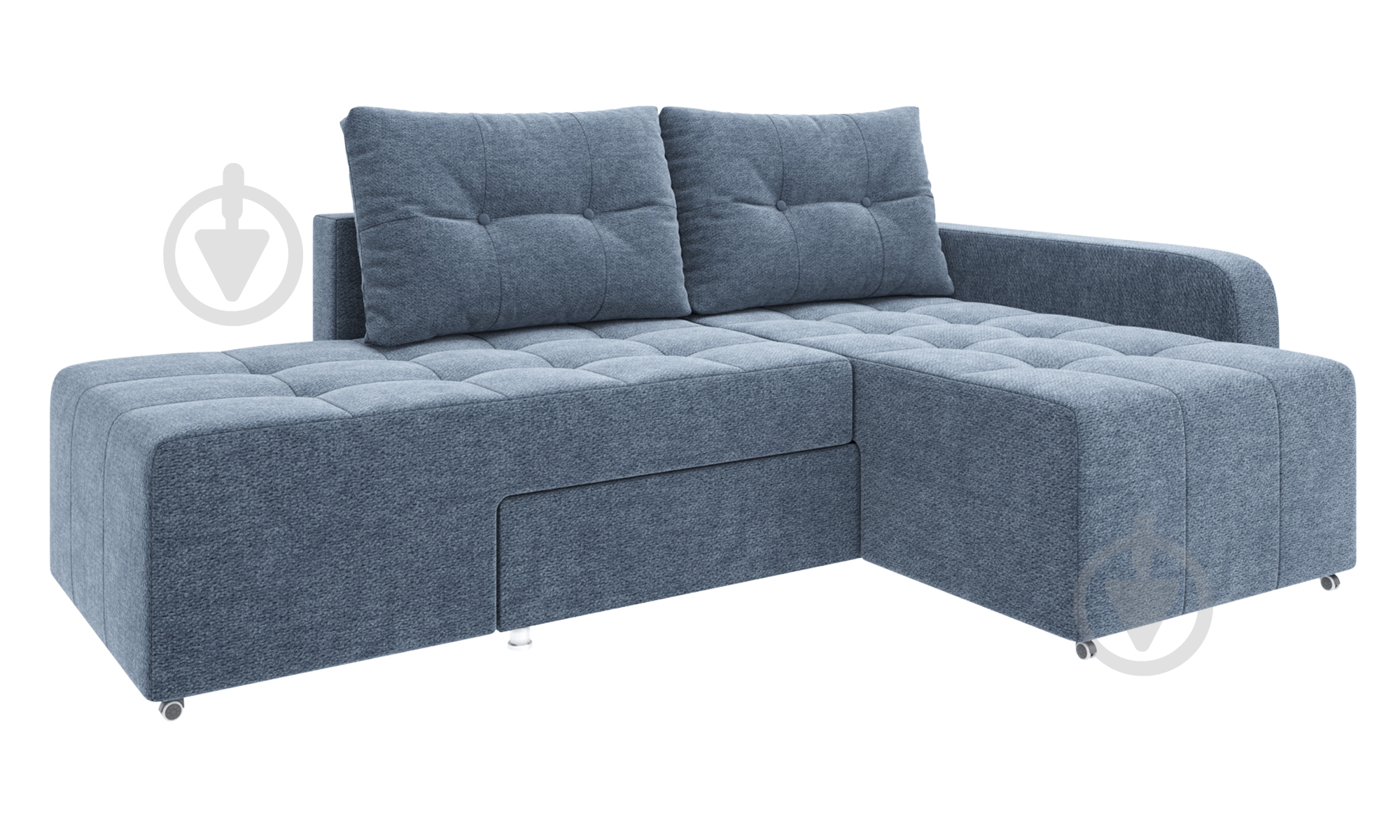 Диван угловой SOFYNO Эдвард правый синий 2400x1600x680 мм - фото 1 Диван угловой SOFYNO Эдвард правый синий 2400x1600x680 мм - фото 1