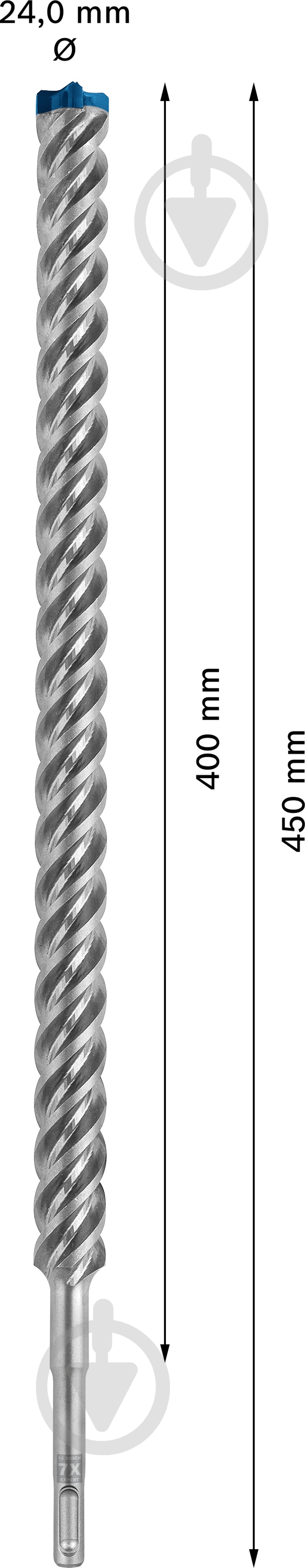 Бур Bosch SDS-plus 24x450 мм 1 шт. 2608900150 - фото 2
