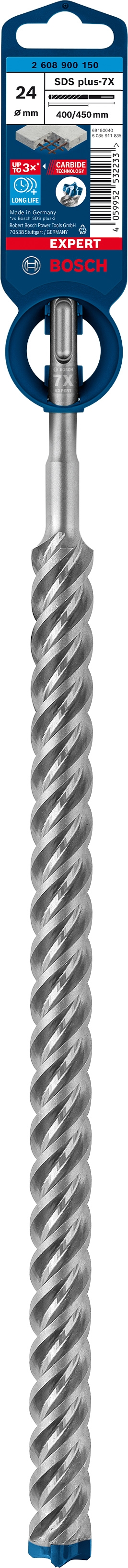 Бур Bosch SDS-plus 24x450 мм 1 шт. 2608900150 - фото 3