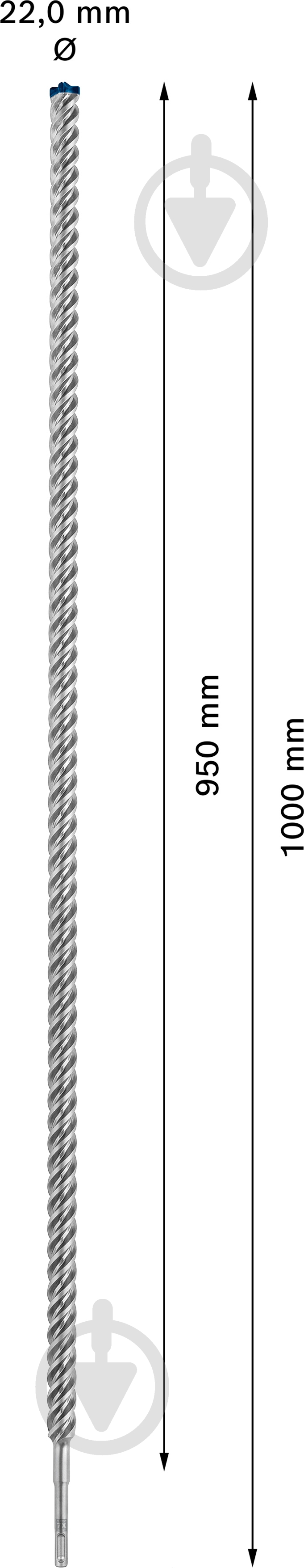 Бур Bosch SDS-plus 22x1000 мм 1 шт. 2608900149 - фото 2