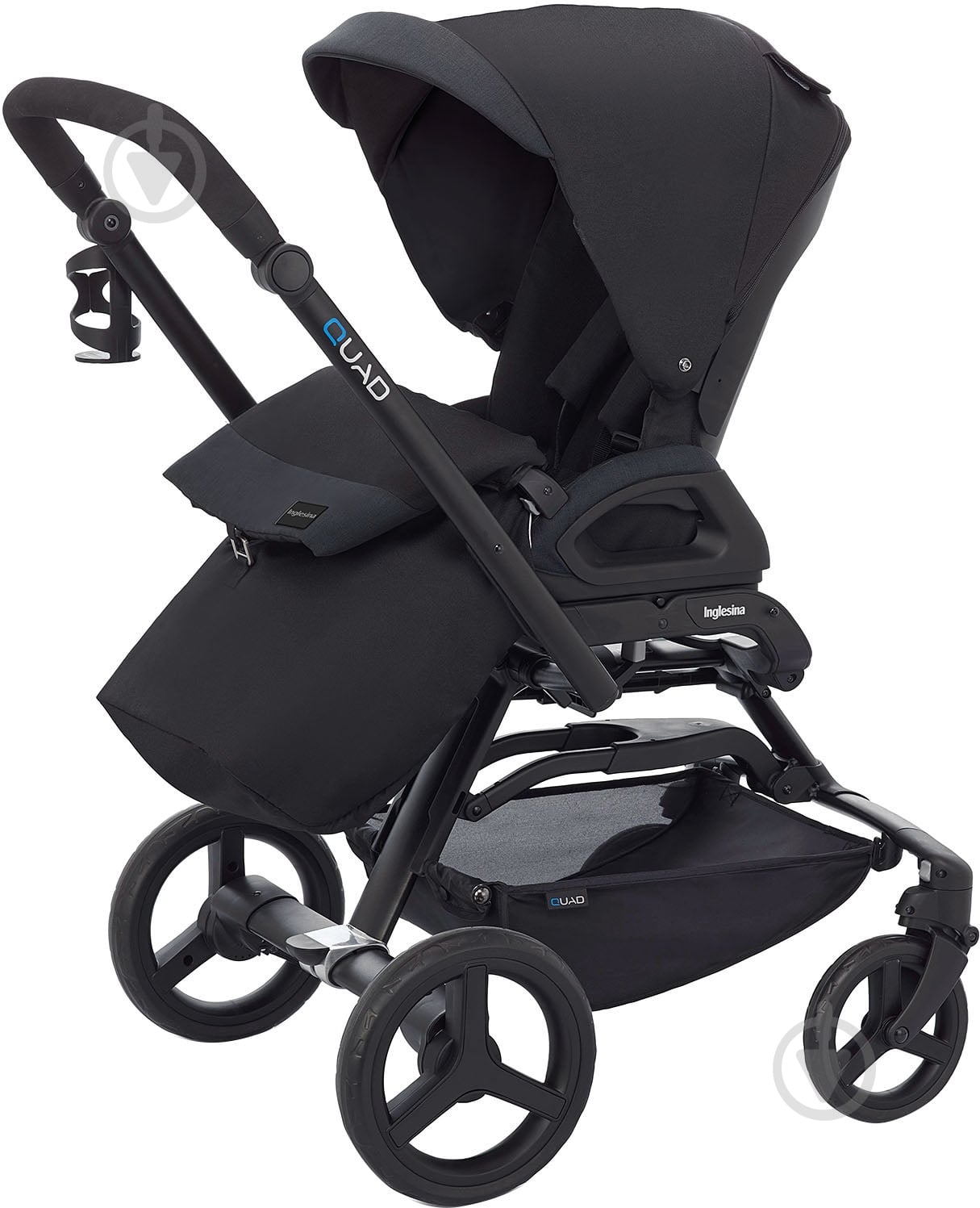 Коляска 3 в 1 Inglesina Quad Pro Total Black AA60H0TBK - фото 3 Коляска 3 в 1 Inglesina Quad Pro Total Black AA60H0TBK - фото 3