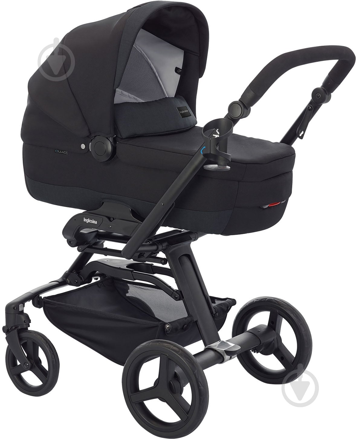 Коляска 3 в 1 Inglesina Quad Pro Total Black AA60H0TBK - фото 1 Коляска 3 в 1 Inglesina Quad Pro Total Black AA60H0TBK - фото 1