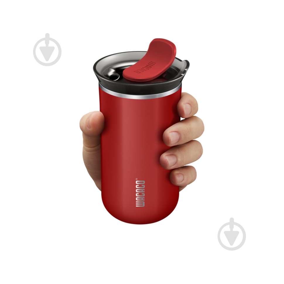 Термокухоль Wacaco Octaroma Lungo 300 мл, червоний - фото 3 Термокухоль Wacaco Octaroma Lungo 300 мл, червоний - фото 3