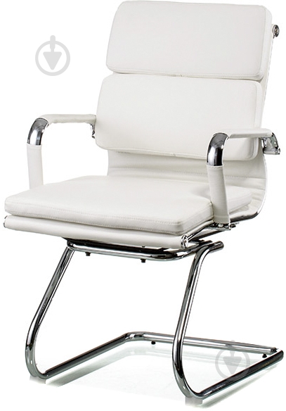 Крісло Special4You Solano 3 office artleather білий - фото 1