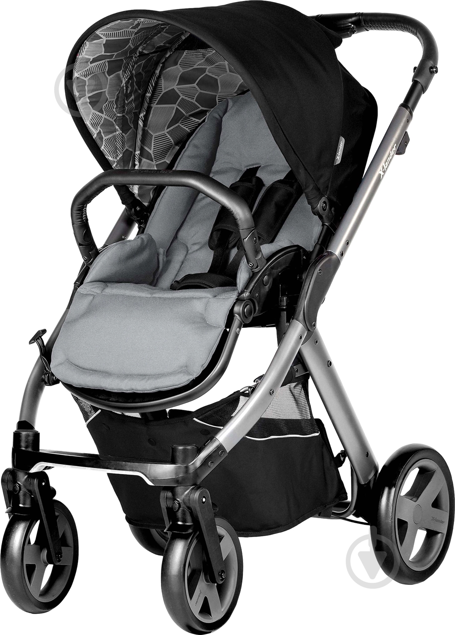 Коляска универсальная 2 в 1 X-lander X-Pulse Carbon black - фото 1 Коляска универсальная 2 в 1 X-lander X-Pulse Carbon black - фото 1